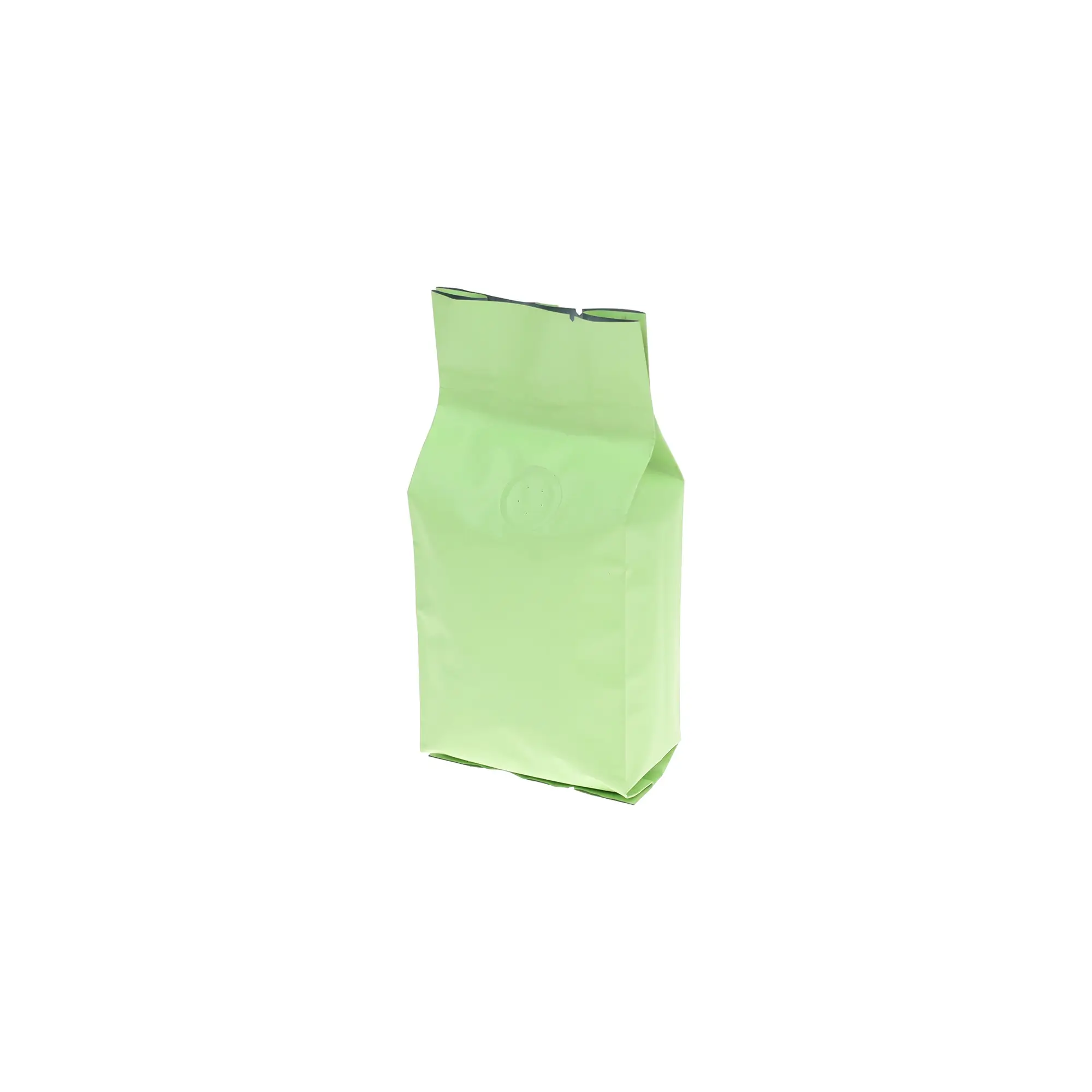 4 oz green blank side gusset coffee bag