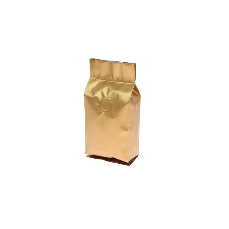 1000Pcs Gold 1/4lb Side Gusset Coffee Packaging Bags with Valve 4oz gold side gusset roast coffee bag