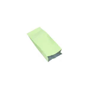 4oz green blank side gusset coffee bag with valve