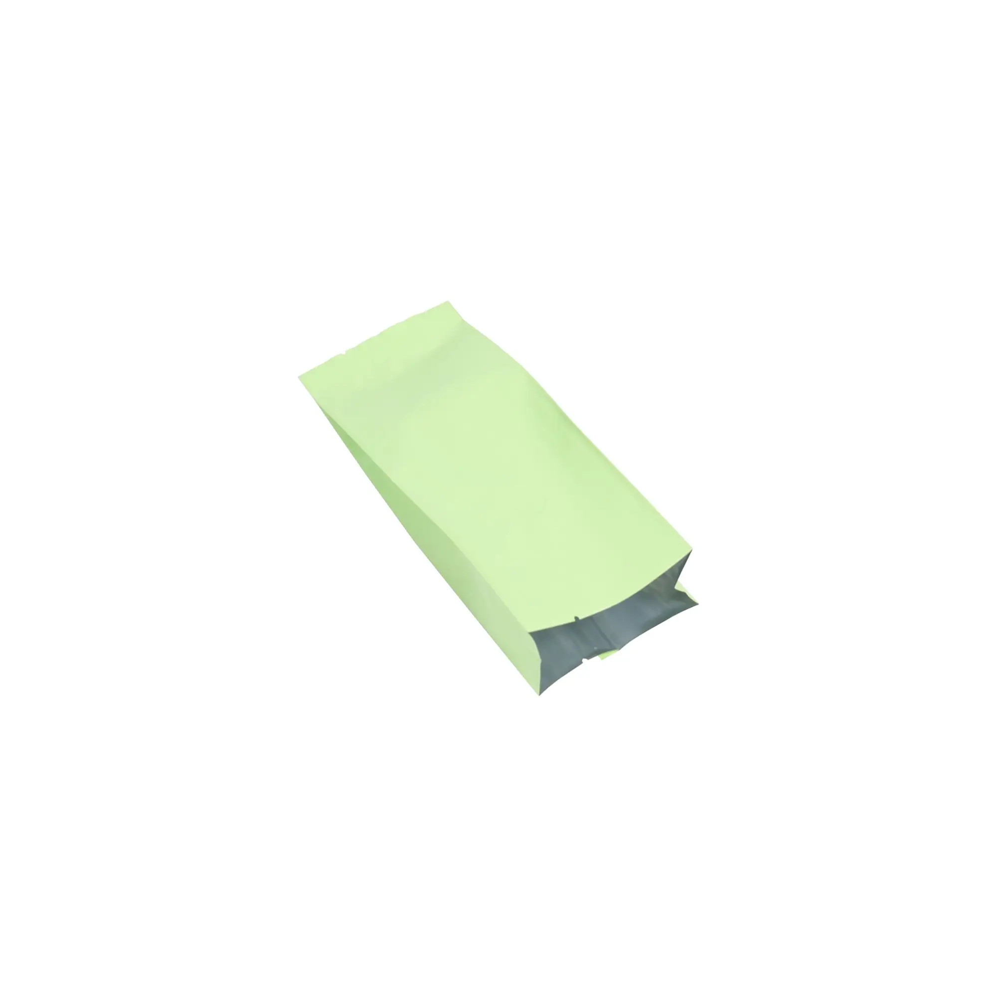 4oz green blank side gusset coffee bag with valve