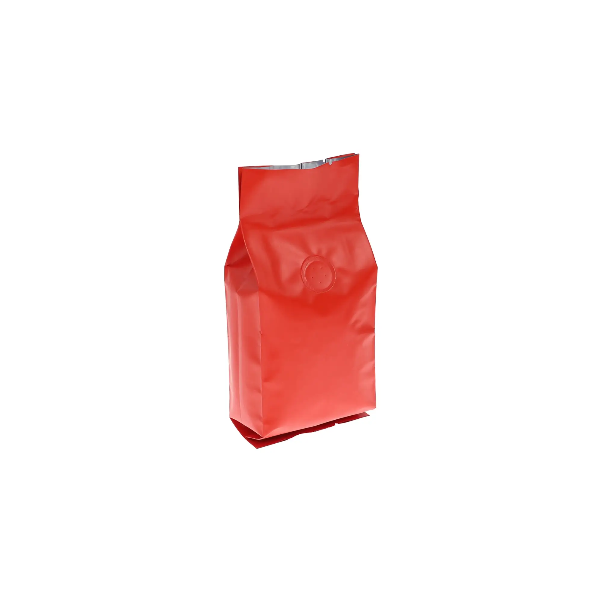 4oz red side gusset coffee bag with valve