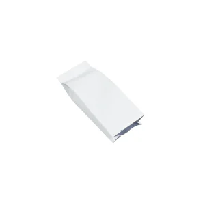 4oz white bulk side gusset coffee bags with valve