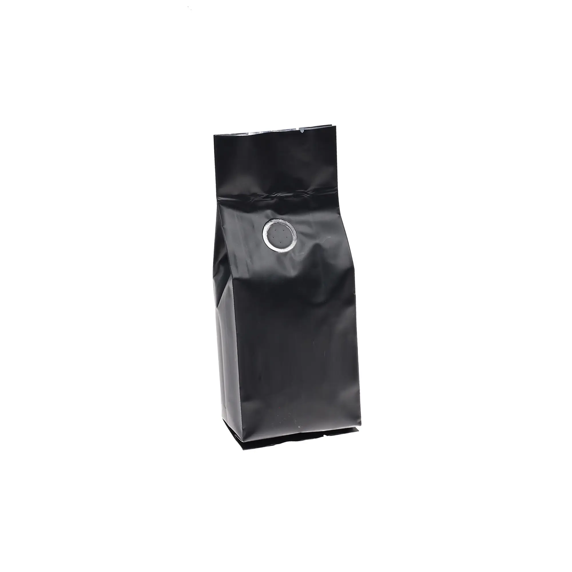 8 oz black side gusset coffee packaging bag
