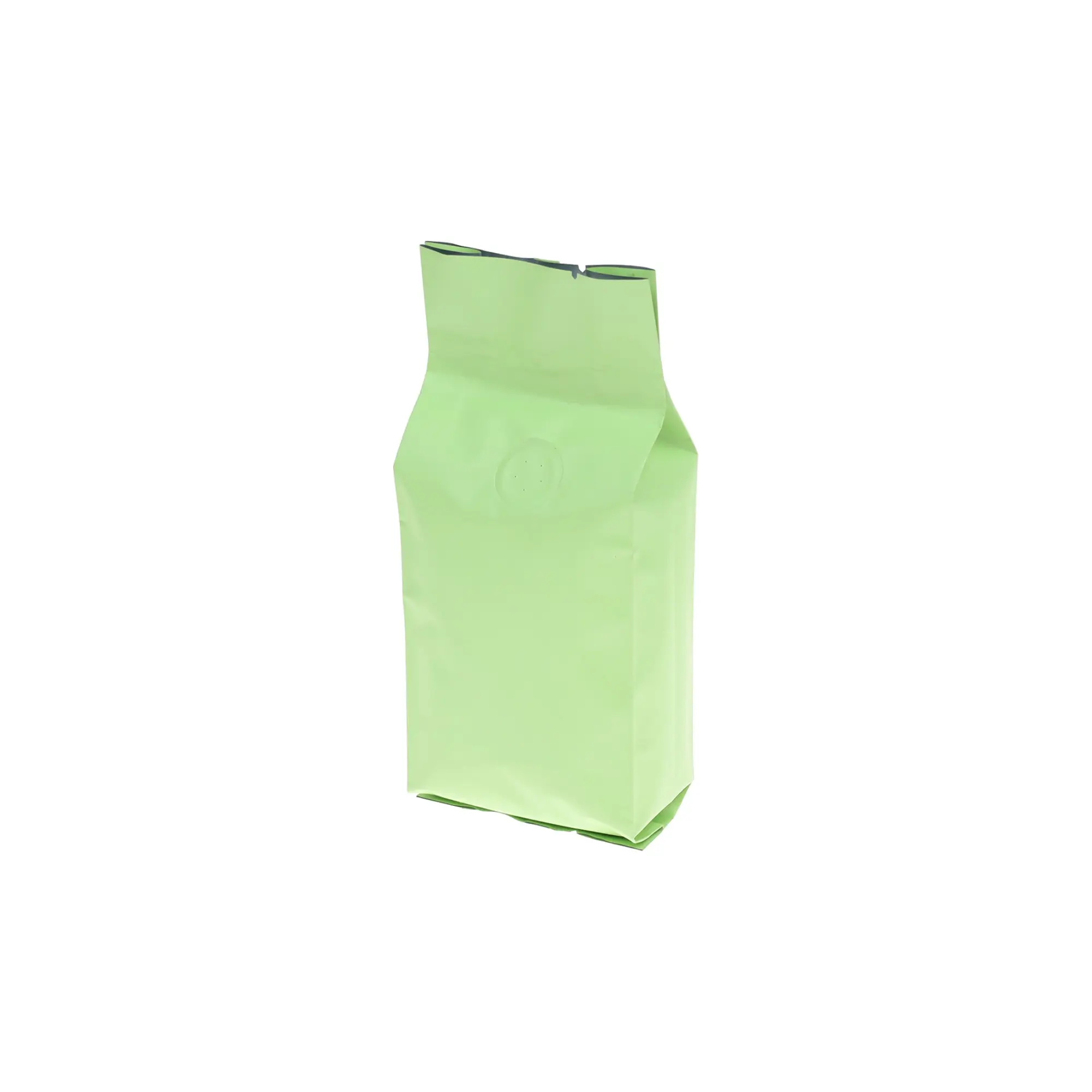 8 oz green side gusset coffee packaging bag