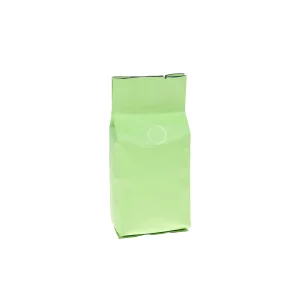 8oz green side gusset coffee packaging bag