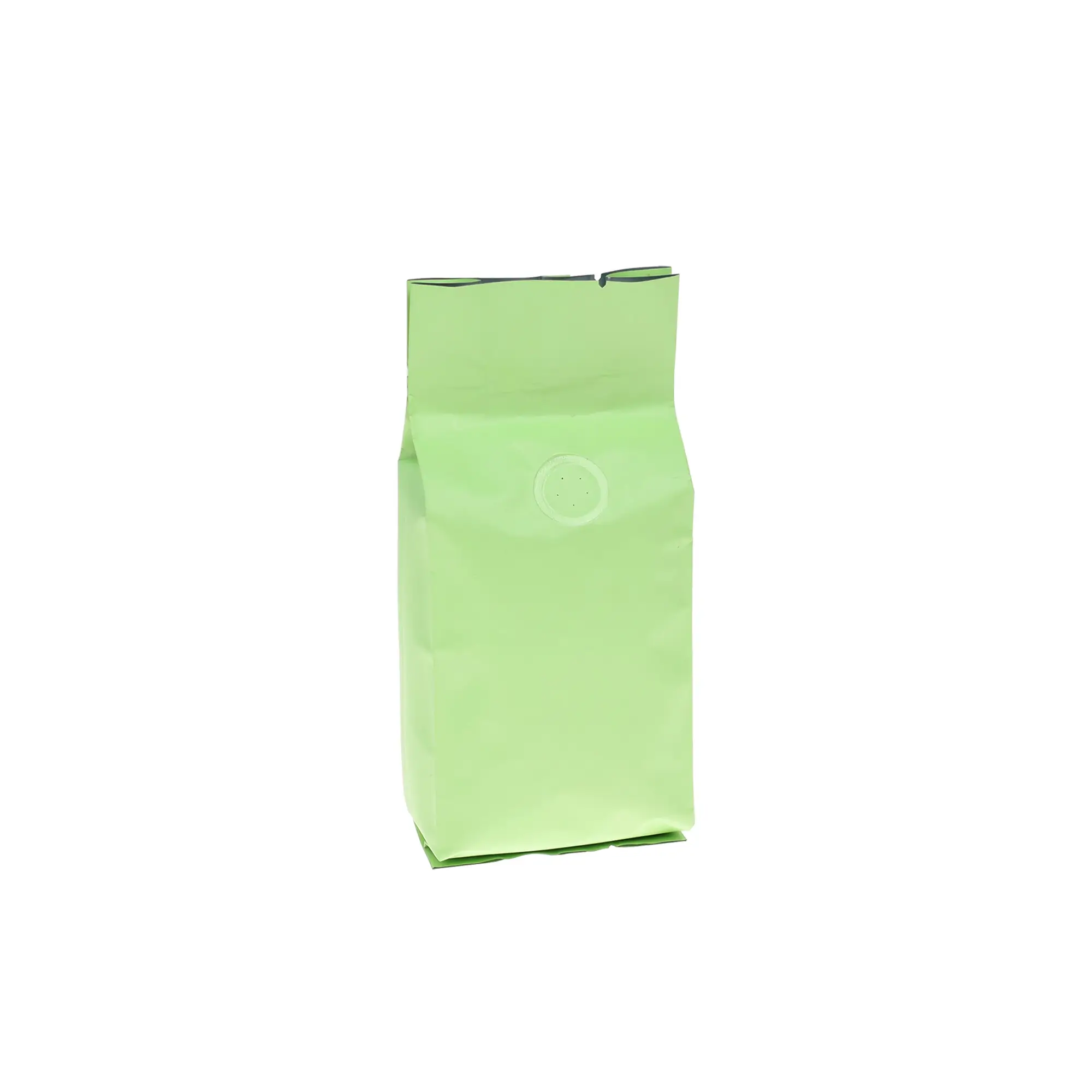 8oz green side gusset coffee packaging bag