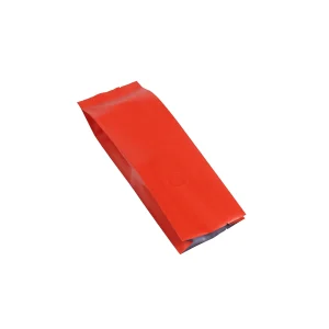 8oz red side gusset coffee packaging bag with valve