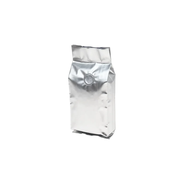 1000Pcs Silver 8oz Bulk Side Gusset Coffee Bags with Valve 8oz stock silver side gusset coffee bags