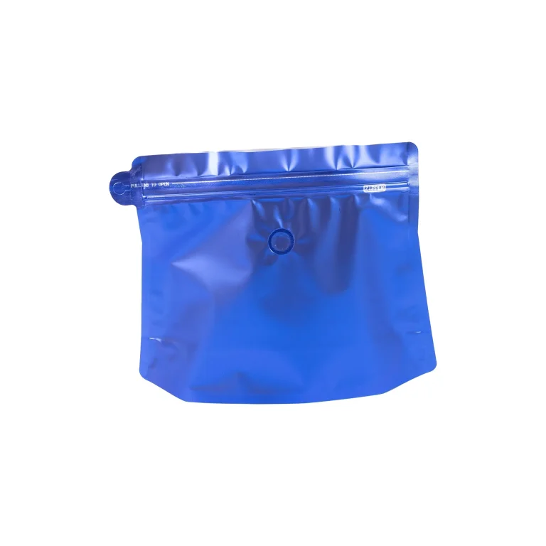 500Pcs Blue 1lb Degassing Valve Blank Coffee Bag Wholesale blue 1lb coffee bean bag wholesale
