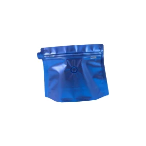 blue 8oz coffee bean bag wholesale