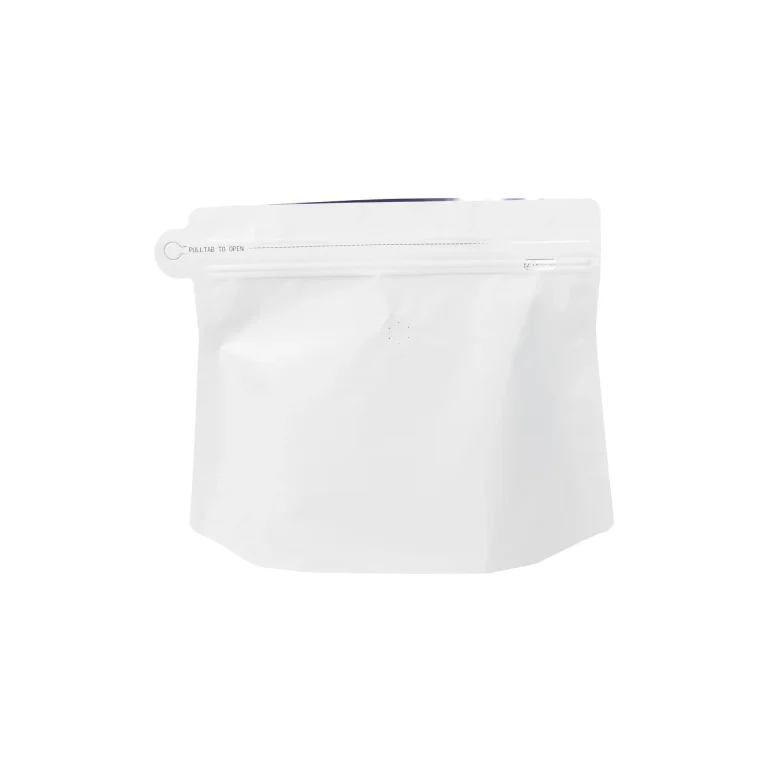 500Pcs White 1lb Degassing Valve Coffee Beans Packaging Bags Wholesale white 1lb coffee bean bag wholesale